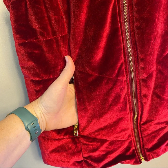 Marc New York Faux Fur Trim Hooded Vest Size XS - Picture 2 of 12